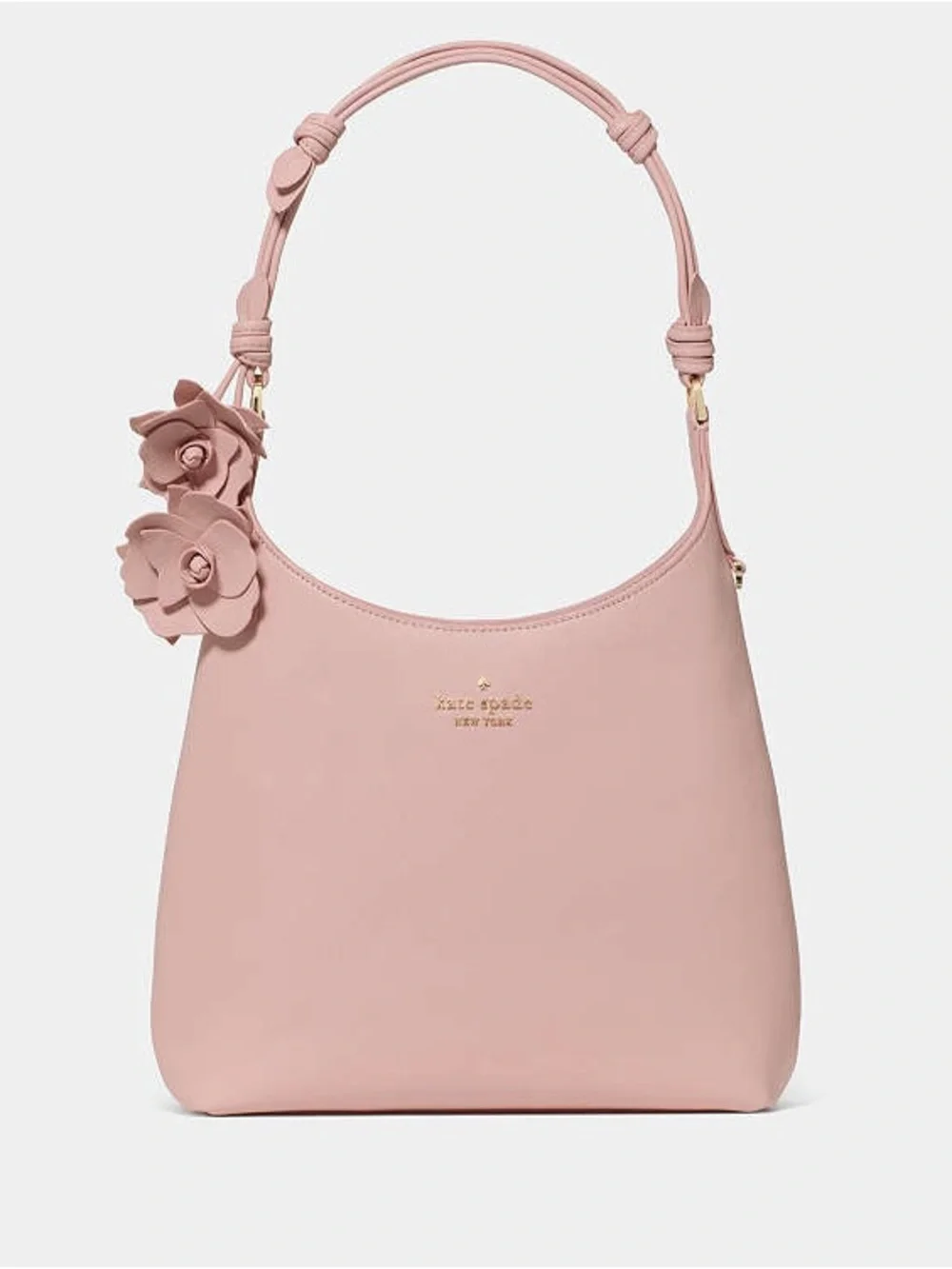 Kate Spade New York 454 Floral Handle Small Shoulder Bag Rose Smoke